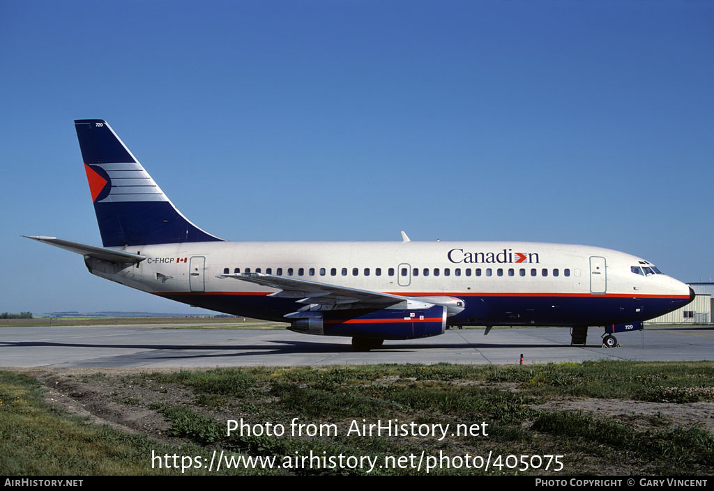 Aircraft Photo of C-FHCP | Boeing 737-2T7/Adv | Canadian Airlines | AirHistory.net #405075