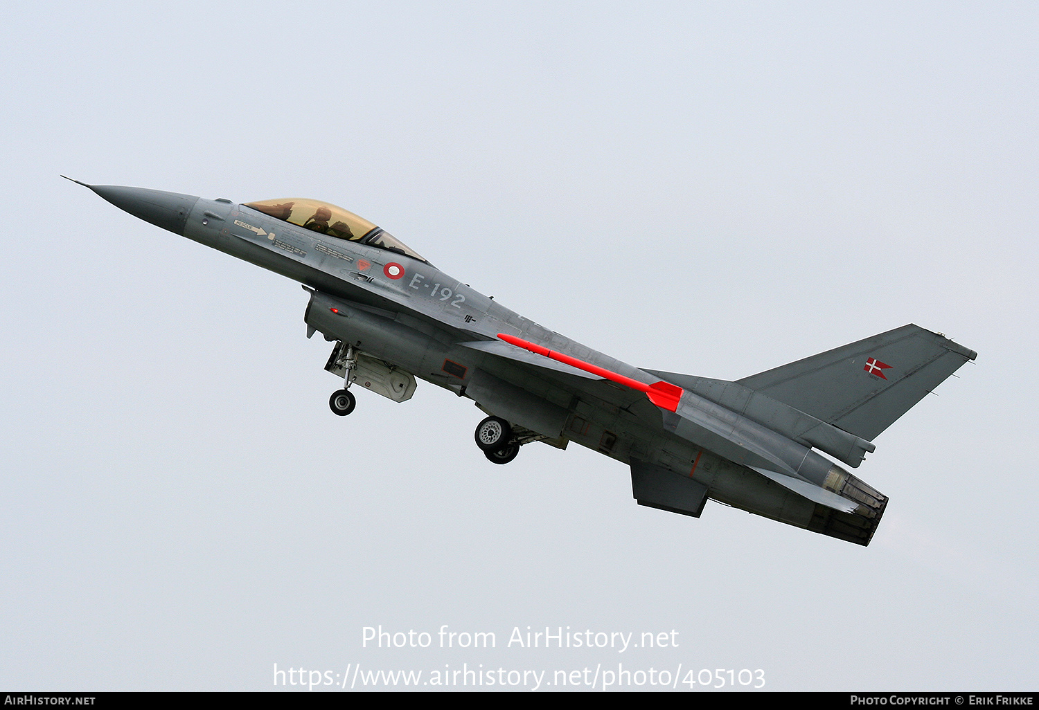 Aircraft Photo of E-192 | General Dynamics F-16AM Fighting Falcon | Denmark - Air Force | AirHistory.net #405103