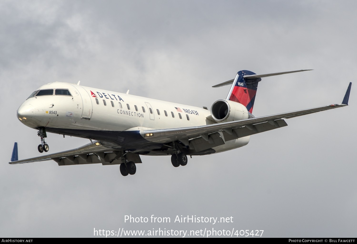 Aircraft Photo of N8543F | Bombardier CRJ-200LR (CL-600-2B19) | Delta Connection | AirHistory.net #405427