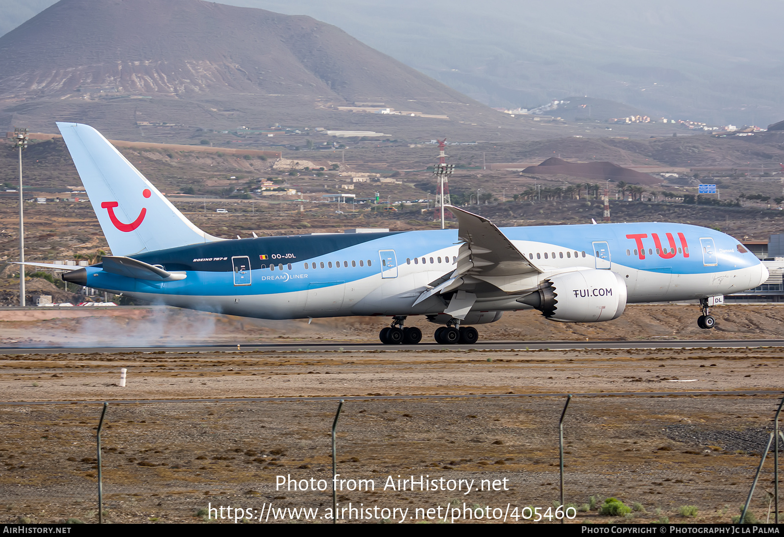 Aircraft Photo of OO-JDL | Boeing 787-8 Dreamliner | TUI | AirHistory.net #405460