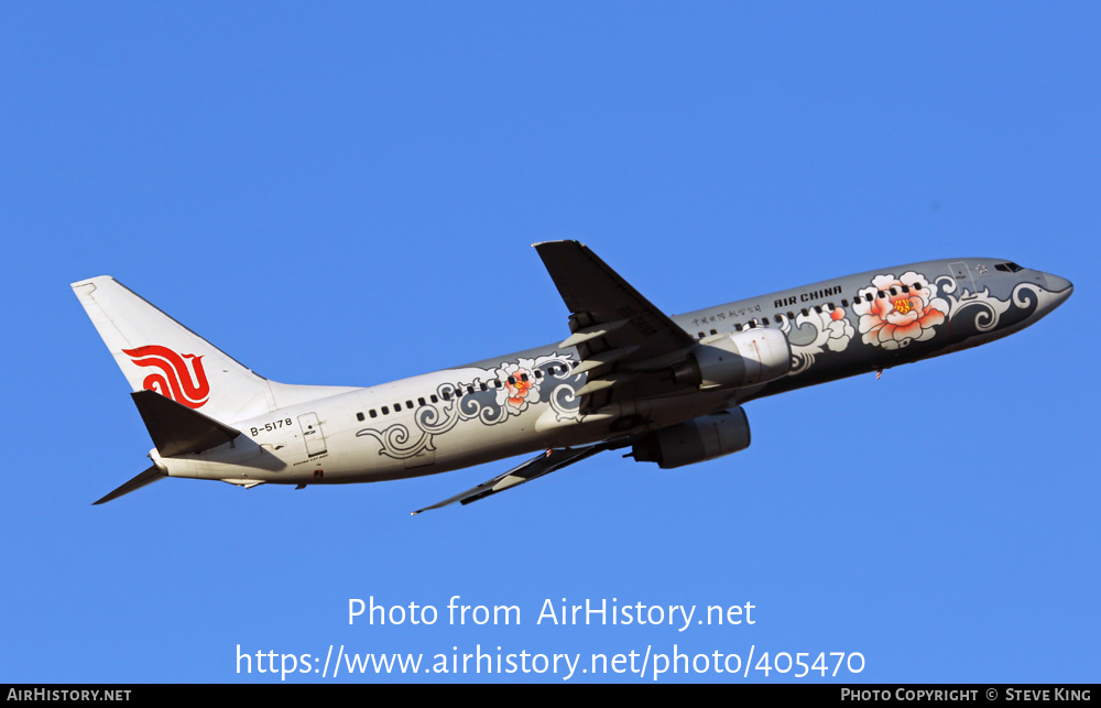 Aircraft Photo of B-5178 | Boeing 737-86N | Air China | AirHistory.net #405470