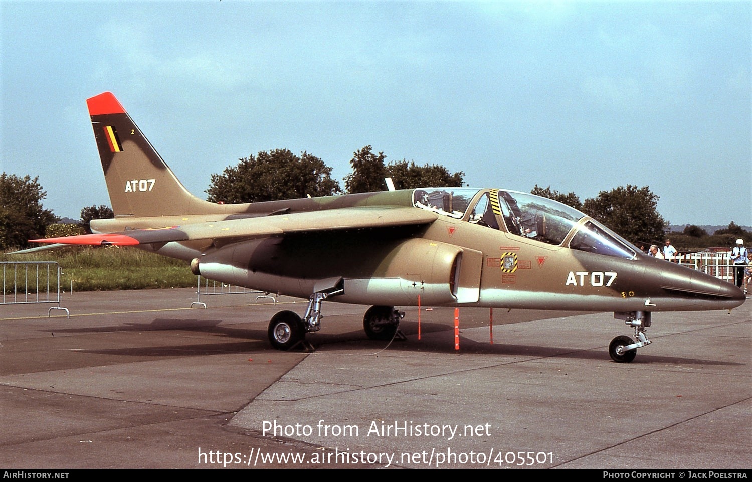 Aircraft Photo of AT07 | Dassault-Dornier Alpha Jet 1B | Belgium - Air Force | AirHistory.net #405501