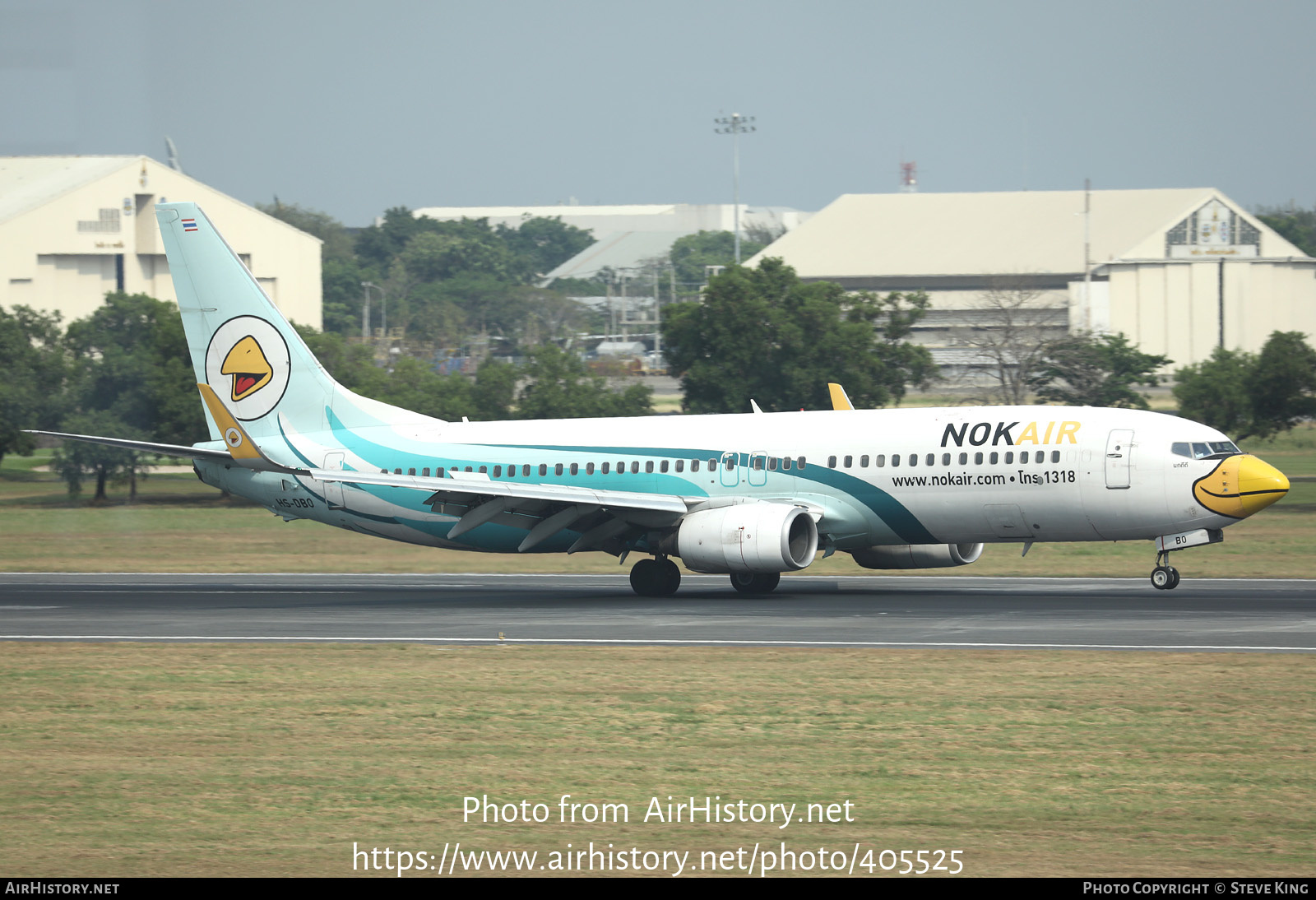 Aircraft Photo of HS-DBO | Boeing 737-8AS | Nok Air | AirHistory.net #405525