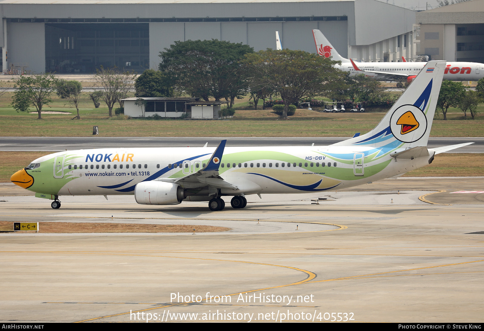 Aircraft Photo of HS-DBV | Boeing 737-881 | Nok Air | AirHistory.net #405532