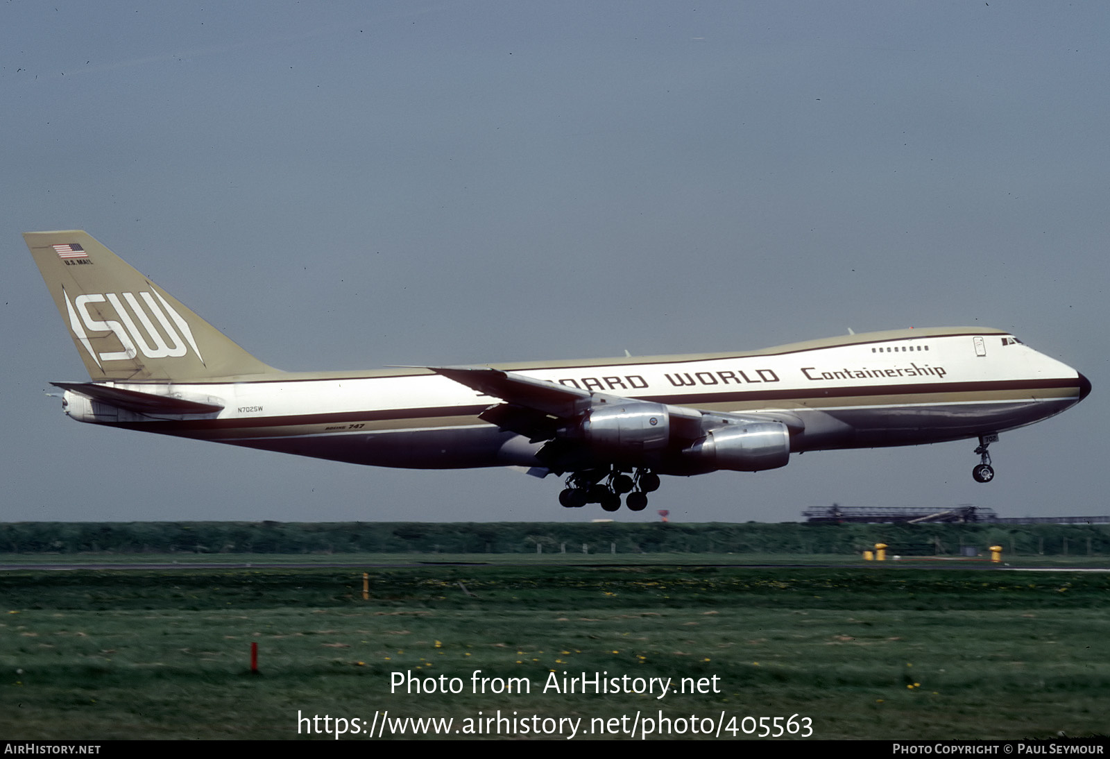 Aircraft Photo of N702SW | Boeing 747-245F/SCD | Seaboard World Airlines | AirHistory.net #405563