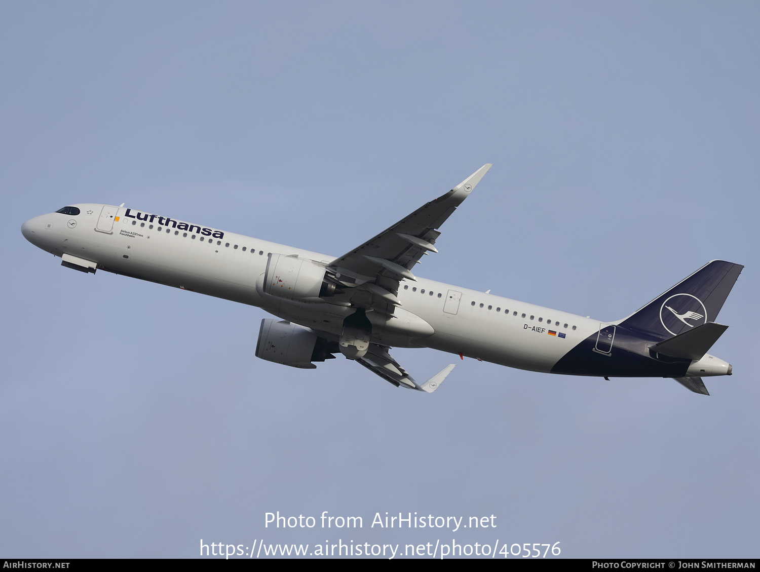 Aircraft Photo of D-AIEF | Airbus A321-271NX | Lufthansa | AirHistory.net #405576