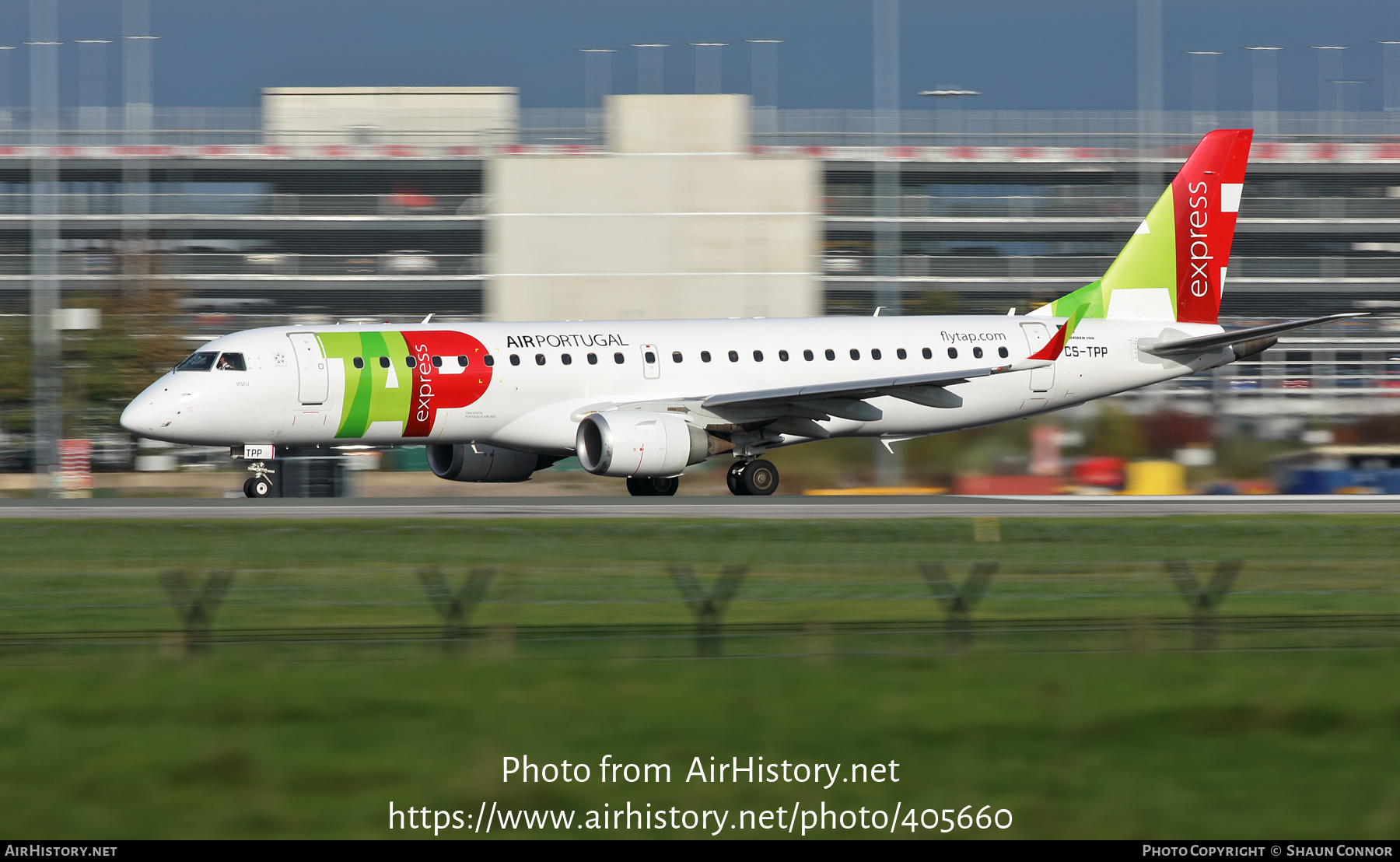 Aircraft Photo of CS-TPP | Embraer 190LR (ERJ-190-100LR) | TAP Air Portugal Express | AirHistory.net #405660