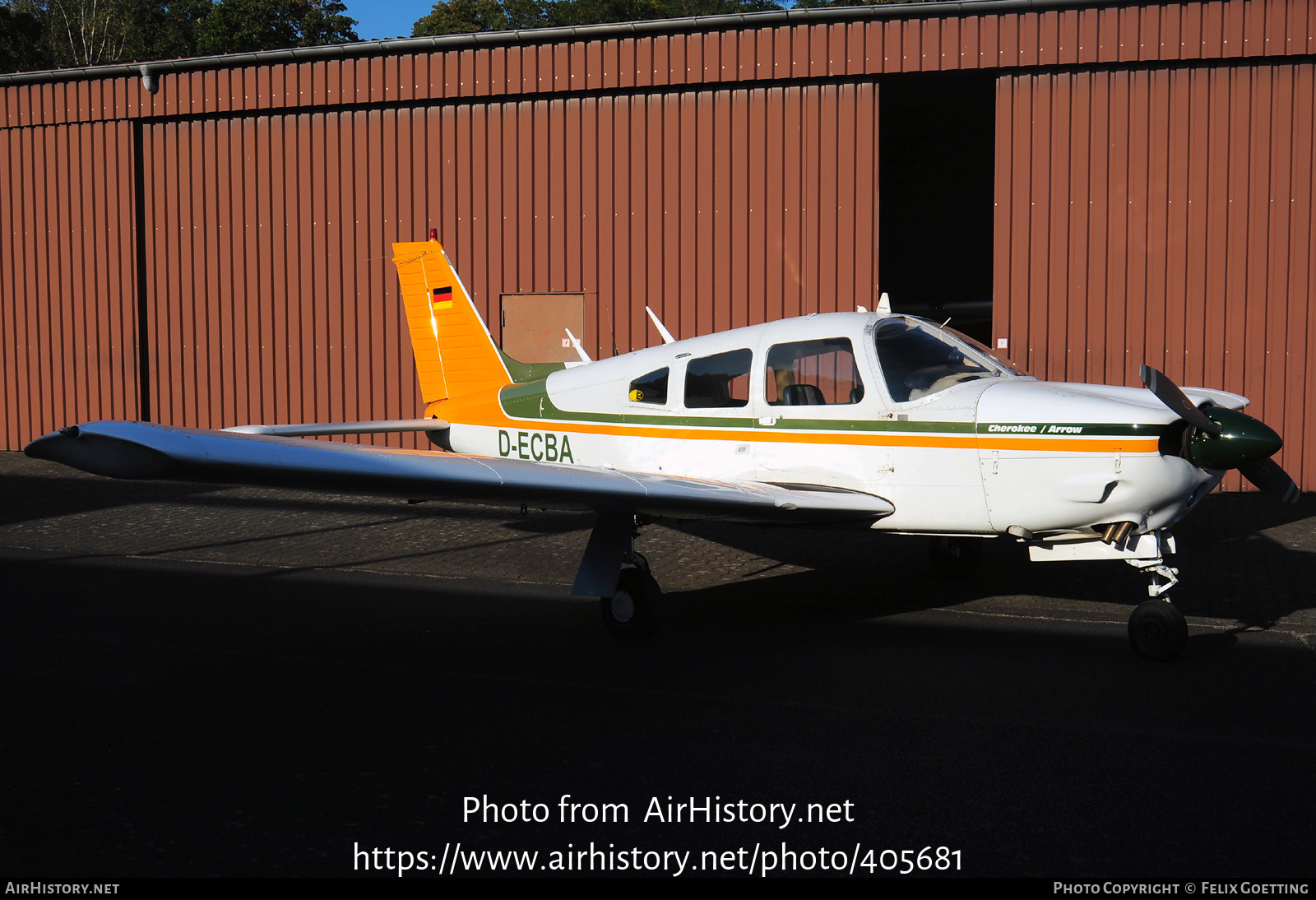 Aircraft Photo of D-ECBA | Piper PA-28R-200 Cherokee Arrow II | AirHistory.net #405681