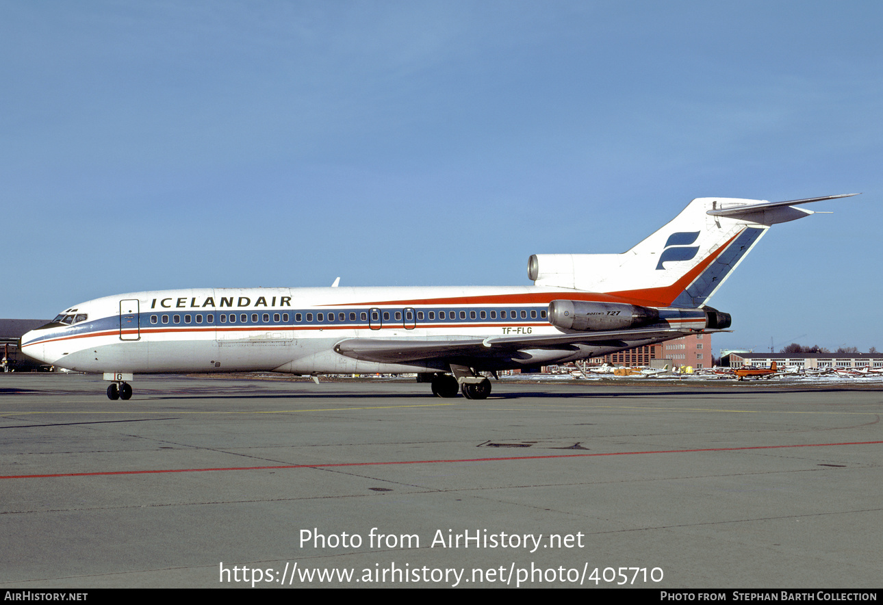 Aircraft Photo of TF-FLG | Boeing 727-185C | Icelandair | AirHistory.net #405710