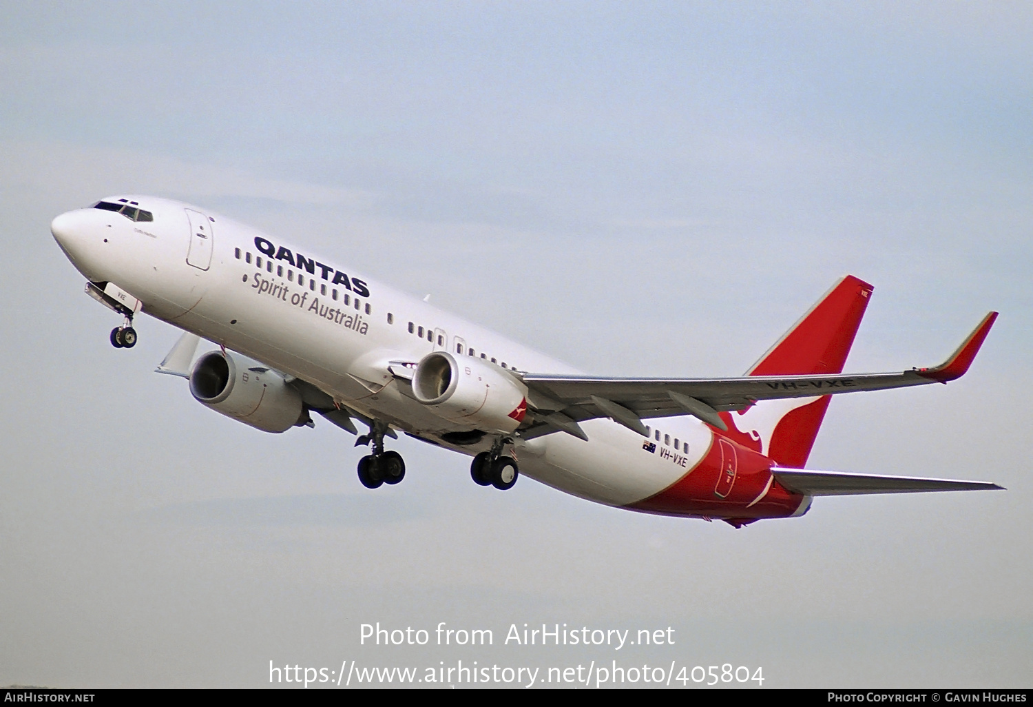 Aircraft Photo of VH-VXE | Boeing 737-838 | Qantas | AirHistory.net #405804