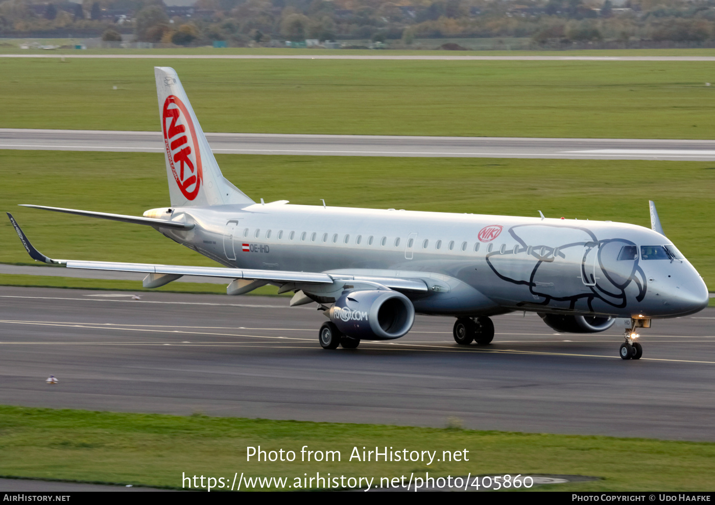 Aircraft Photo of OE-IHD | Embraer 190LR (ERJ-190-100LR) | Niki | AirHistory.net #405860