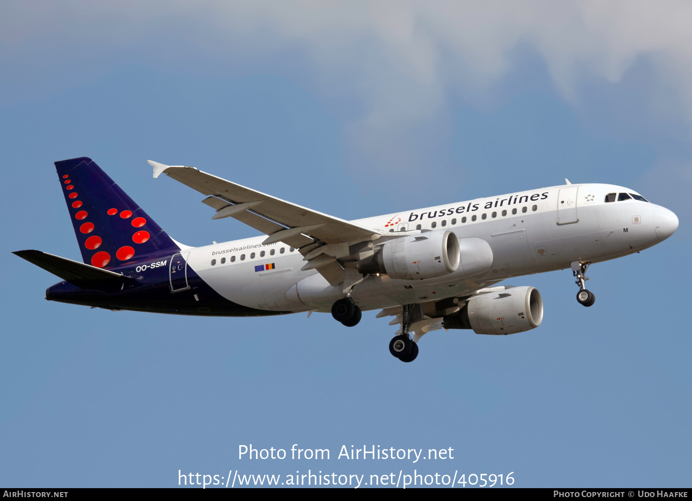 Aircraft Photo of OO-SSM | Airbus A319-112 | Brussels Airlines | AirHistory.net #405916