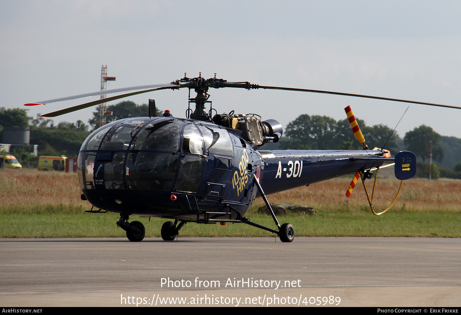 Aircraft Photo of A-301 | Sud SA-316B Alouette III | Netherlands - Air Force | AirHistory.net #405989