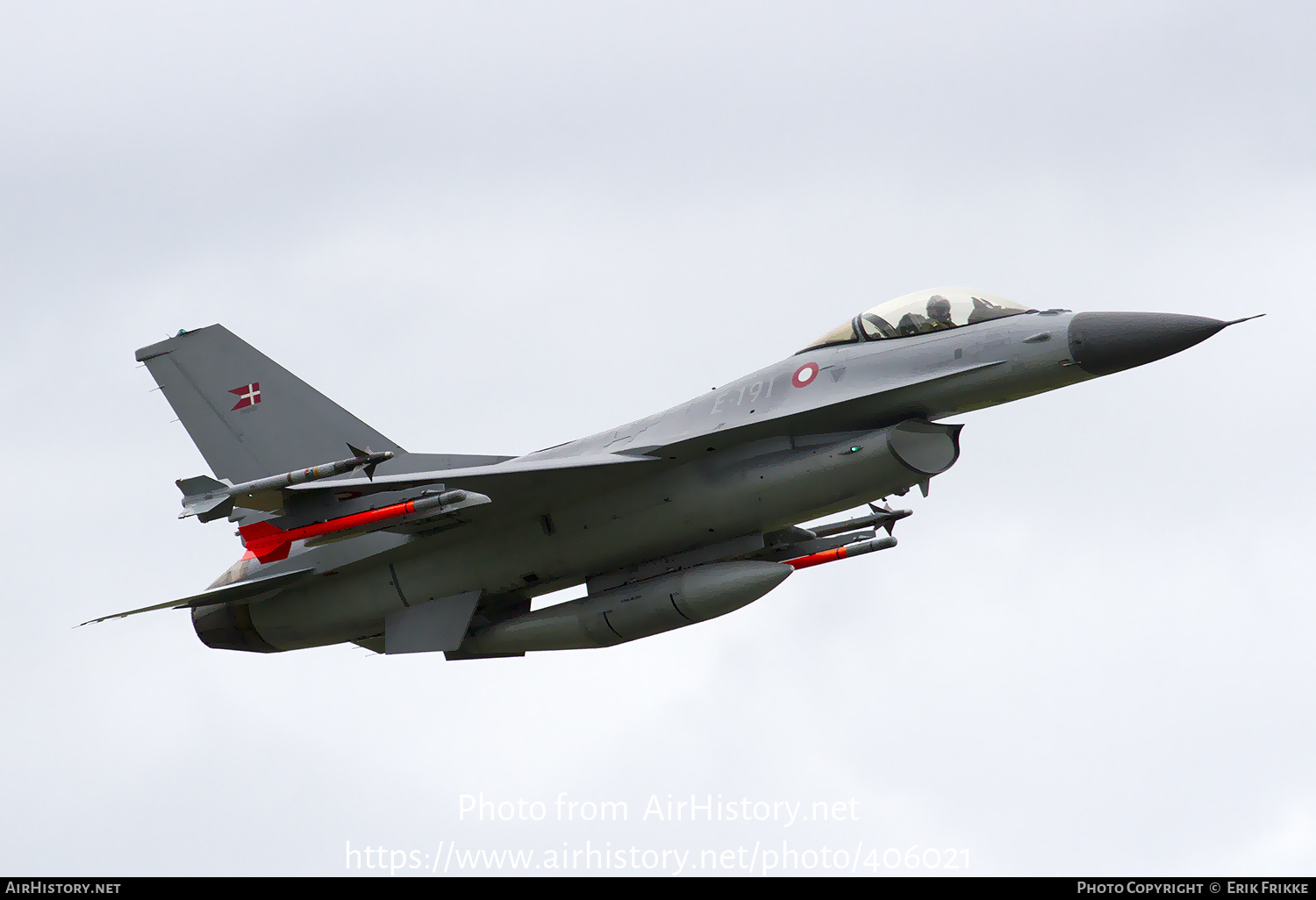 Aircraft Photo of E-191 | General Dynamics F-16AM Fighting Falcon | Denmark - Air Force | AirHistory.net #406021