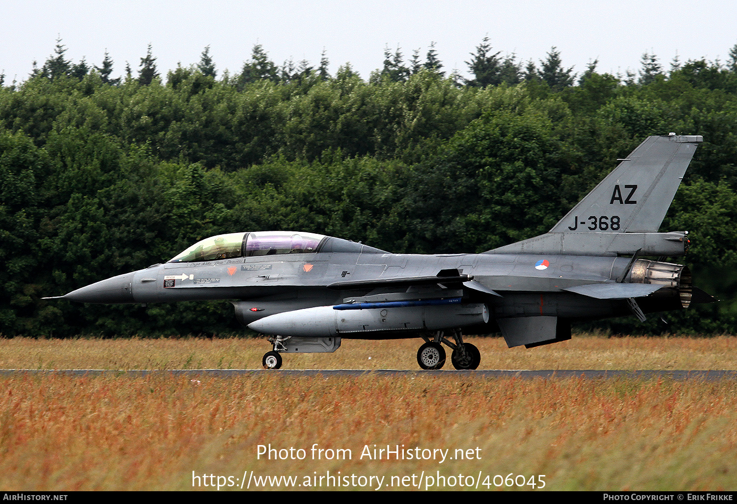 Aircraft Photo of J-368 | General Dynamics F-16B Fighting Falcon | Netherlands - Air Force | AirHistory.net #406045