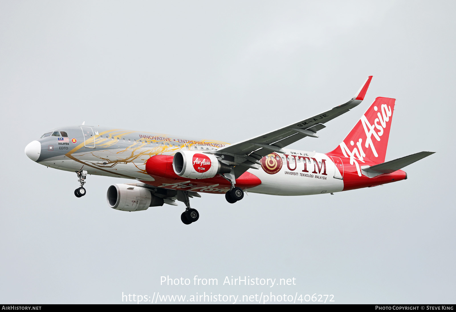 Aircraft Photo of 9M-AJE | Airbus A320-216 | AirAsia | AirHistory.net #406272