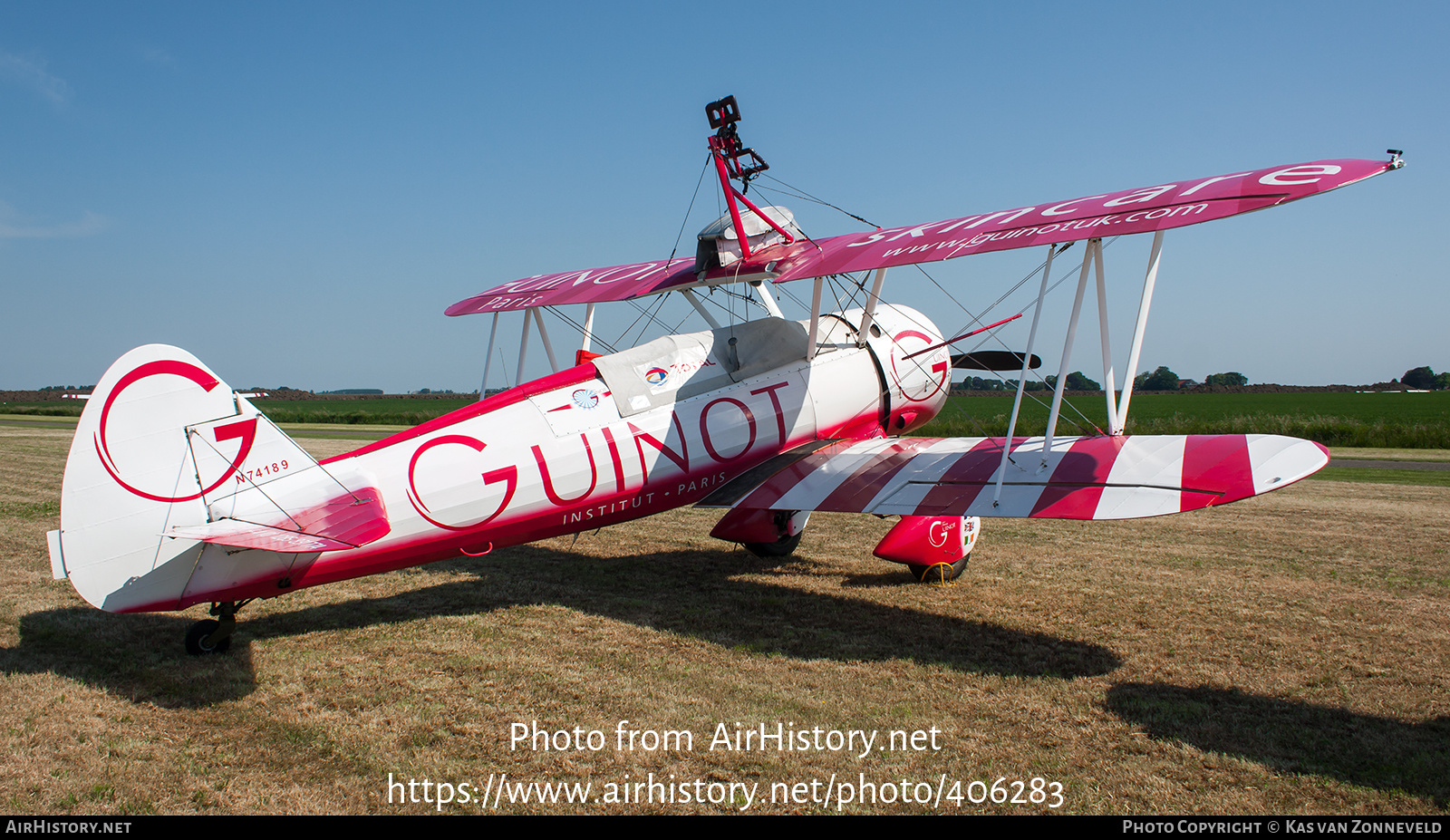 Aircraft Photo of N74189 | Stearman PT-17/R985 Kaydet (A75N1) | AirHistory.net #406283