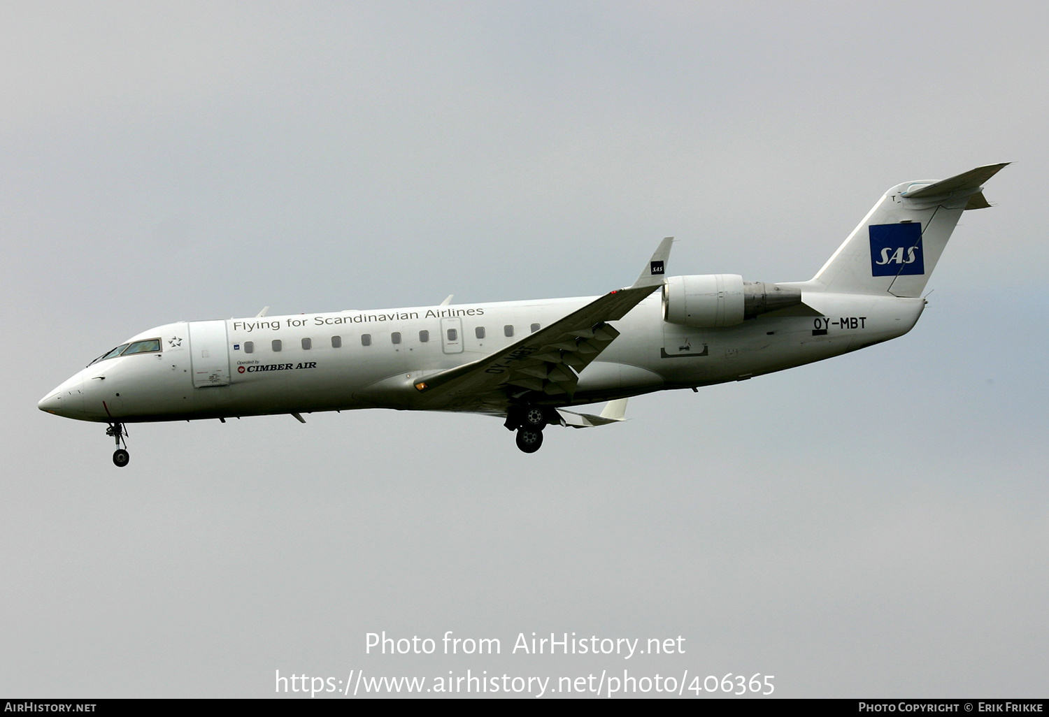 Aircraft Photo of OY-MBT | Bombardier CRJ-200LR (CL-600-2B19) | Scandinavian Airlines - SAS | AirHistory.net #406365