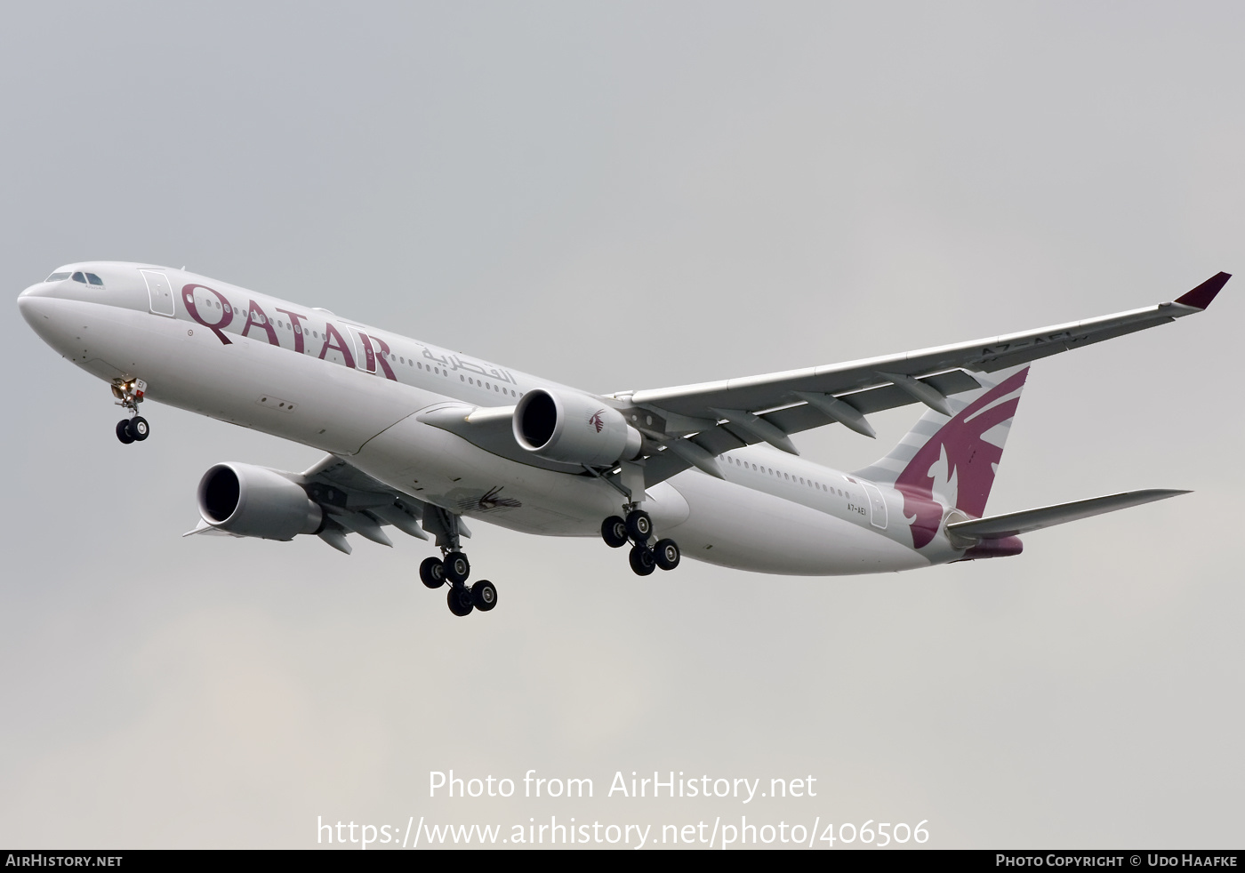 Aircraft Photo of A7-AEI | Airbus A330-302 | Qatar Airways | AirHistory.net #406506