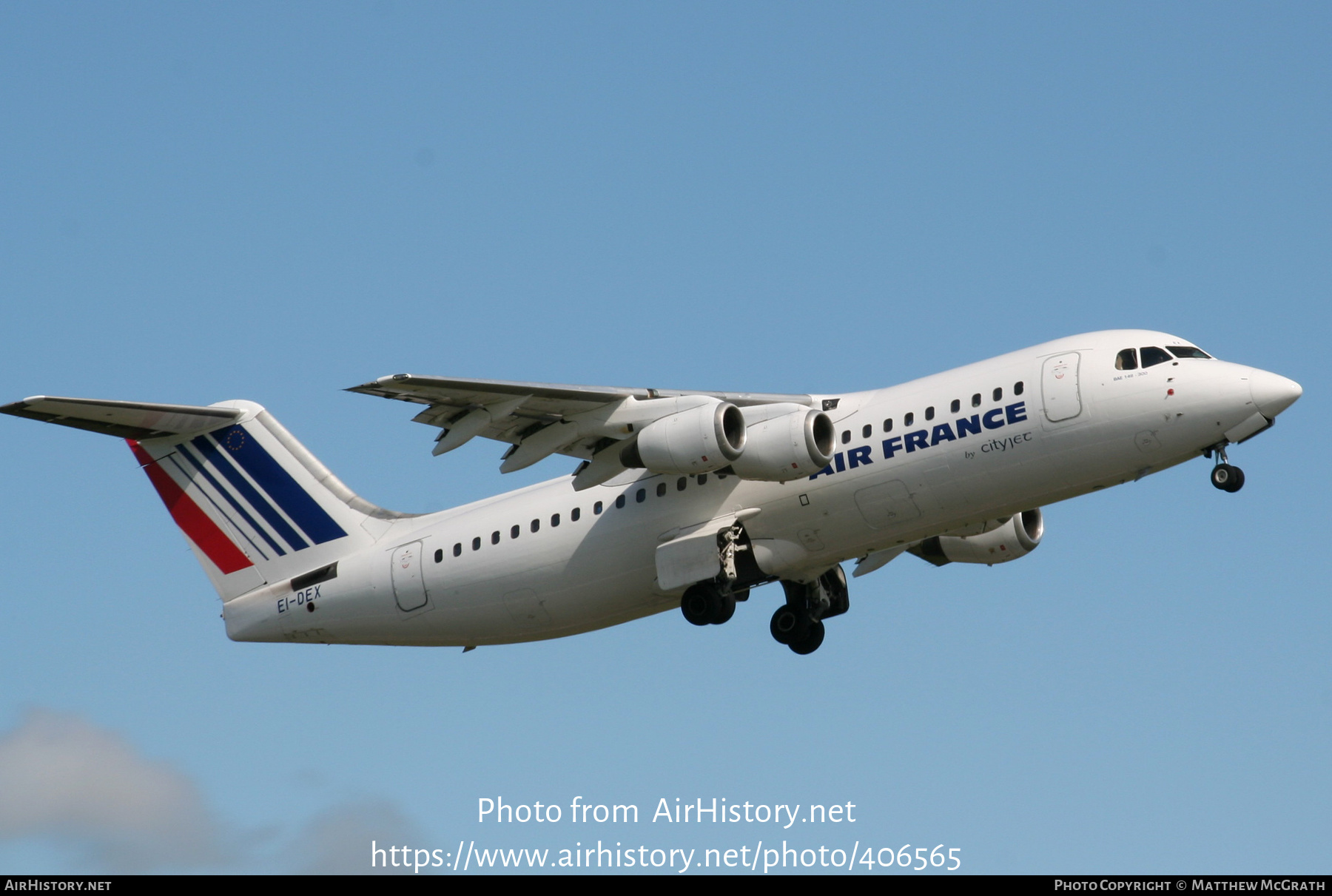 Aircraft Photo of EI-DEX | British Aerospace BAe-146-300 | Air France | AirHistory.net #406565