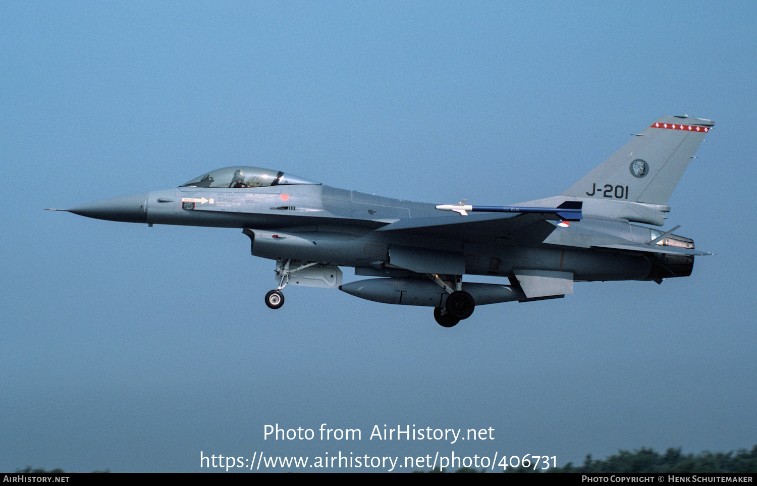 Aircraft Photo of J-201 | General Dynamics F-16A Fighting Falcon | Netherlands - Air Force | AirHistory.net #406731