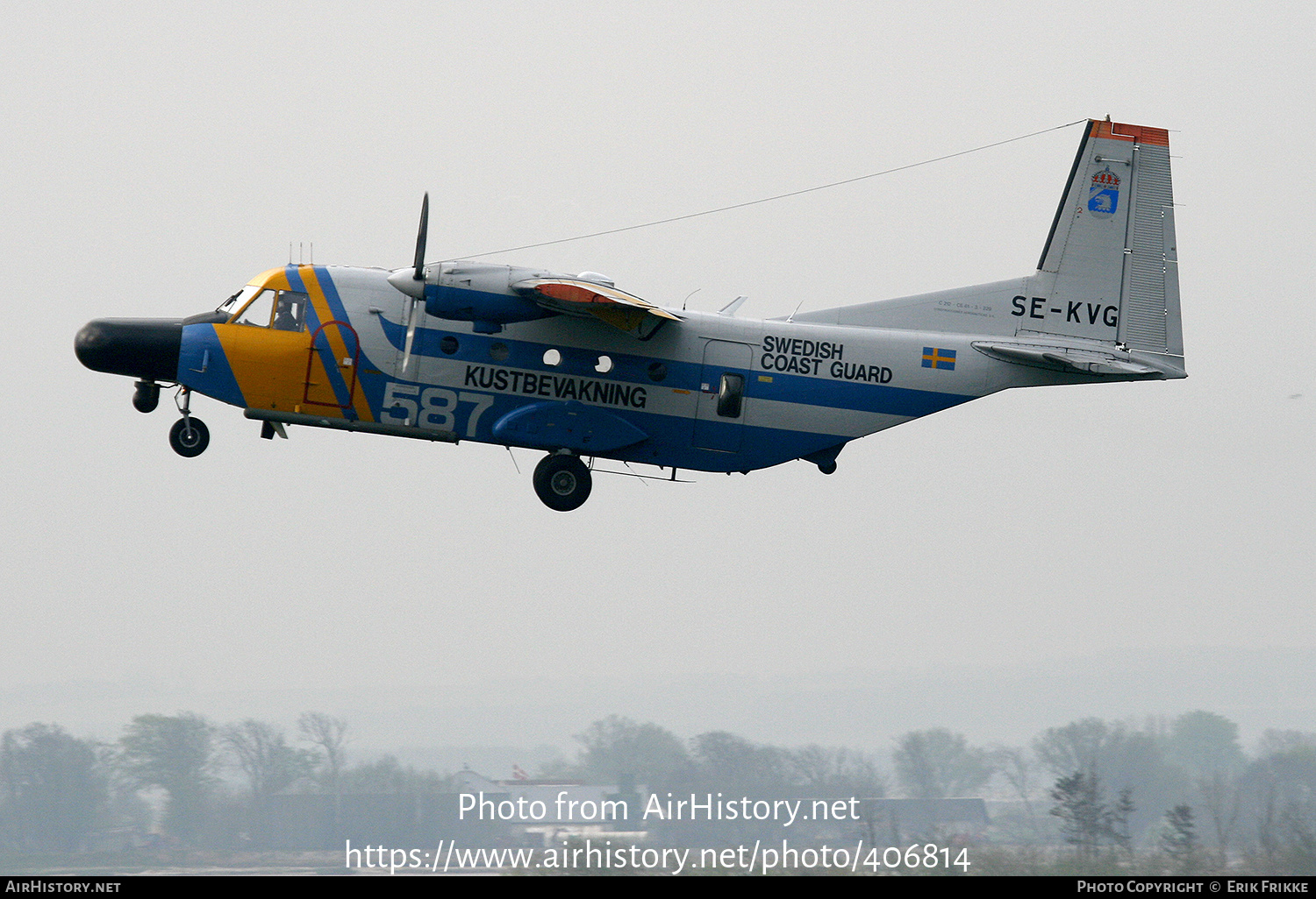 Aircraft Photo of SE-KVG | CASA C-212-200 Aviocar | Kustbevakning - Swedish Coastguard | AirHistory.net #406814