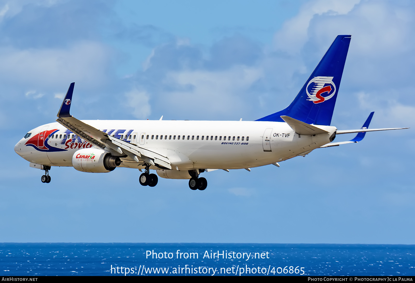 Aircraft Photo of OK-TVF | Boeing 737-8FH | Travel Service | AirHistory.net #406865