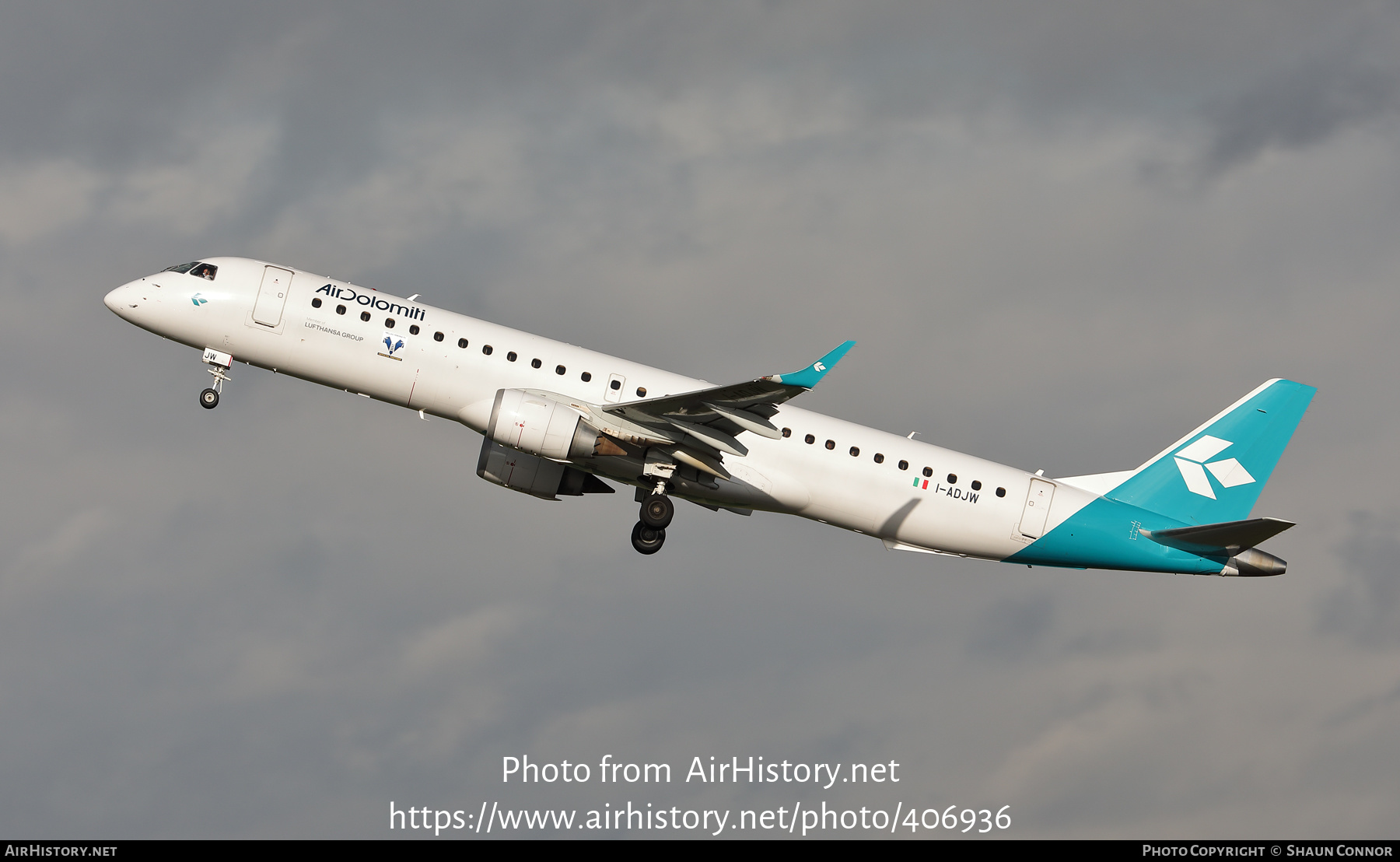 Aircraft Photo of I-ADJW | Embraer 195LR (ERJ-190-200LR) | Air Dolomiti | AirHistory.net #406936