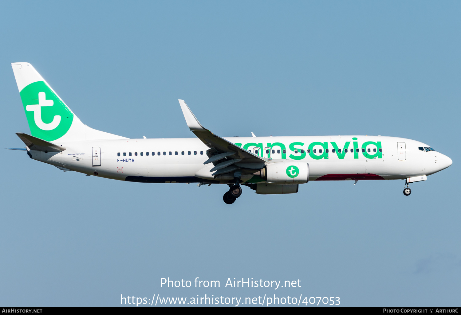 Aircraft Photo of F-HUYA | Boeing 737-800 | Transavia | AirHistory.net #407053