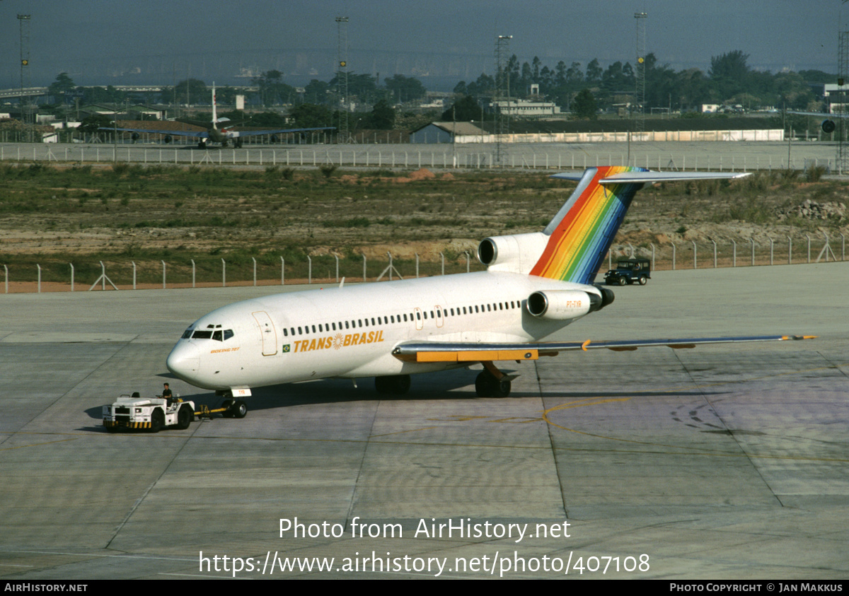 Aircraft Photo of PT-TYR, Boeing 727-78, TransBrasil