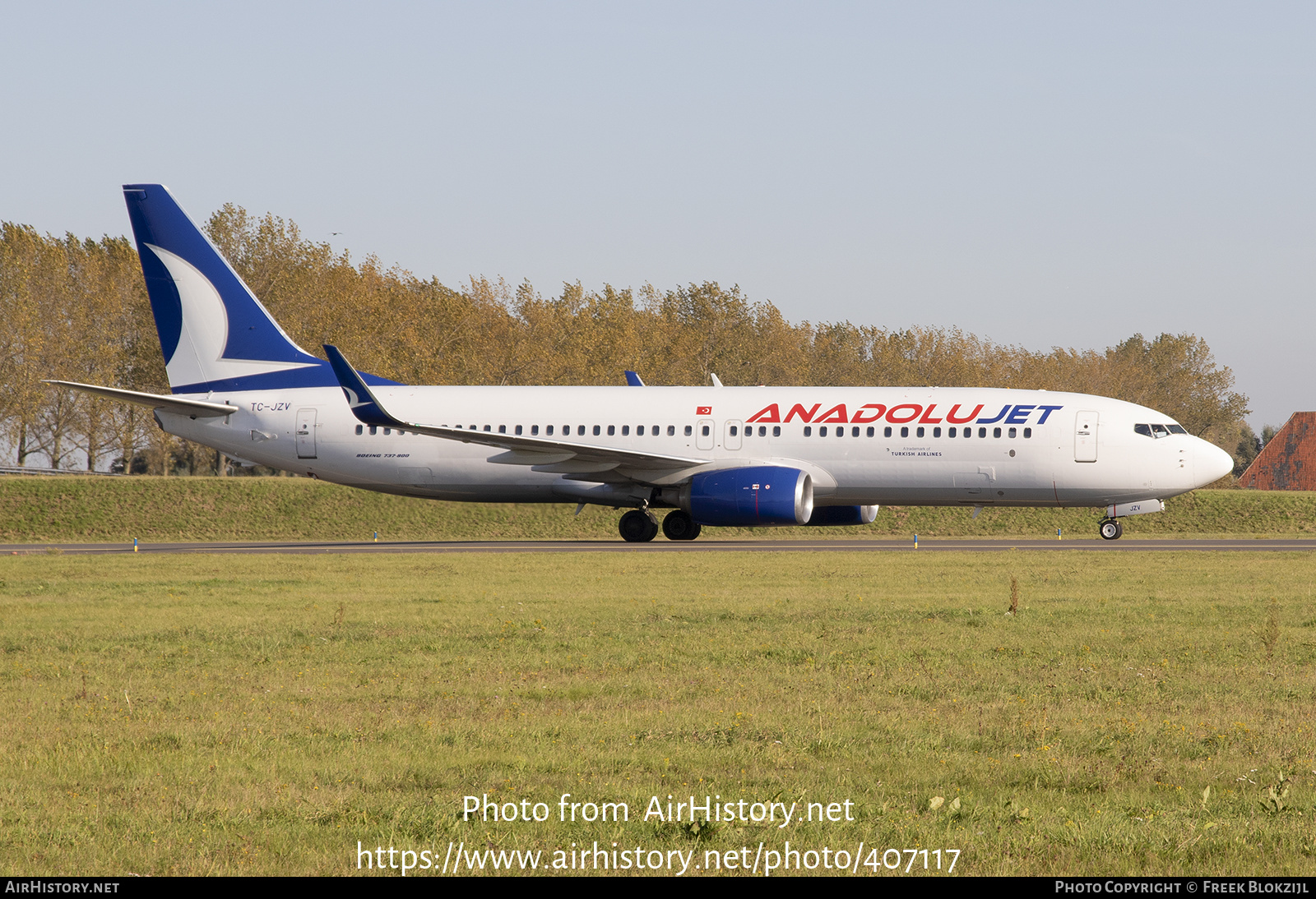 Aircraft Photo of TC-JZV | Boeing 737-8AS | AnadoluJet | AirHistory.net #407117