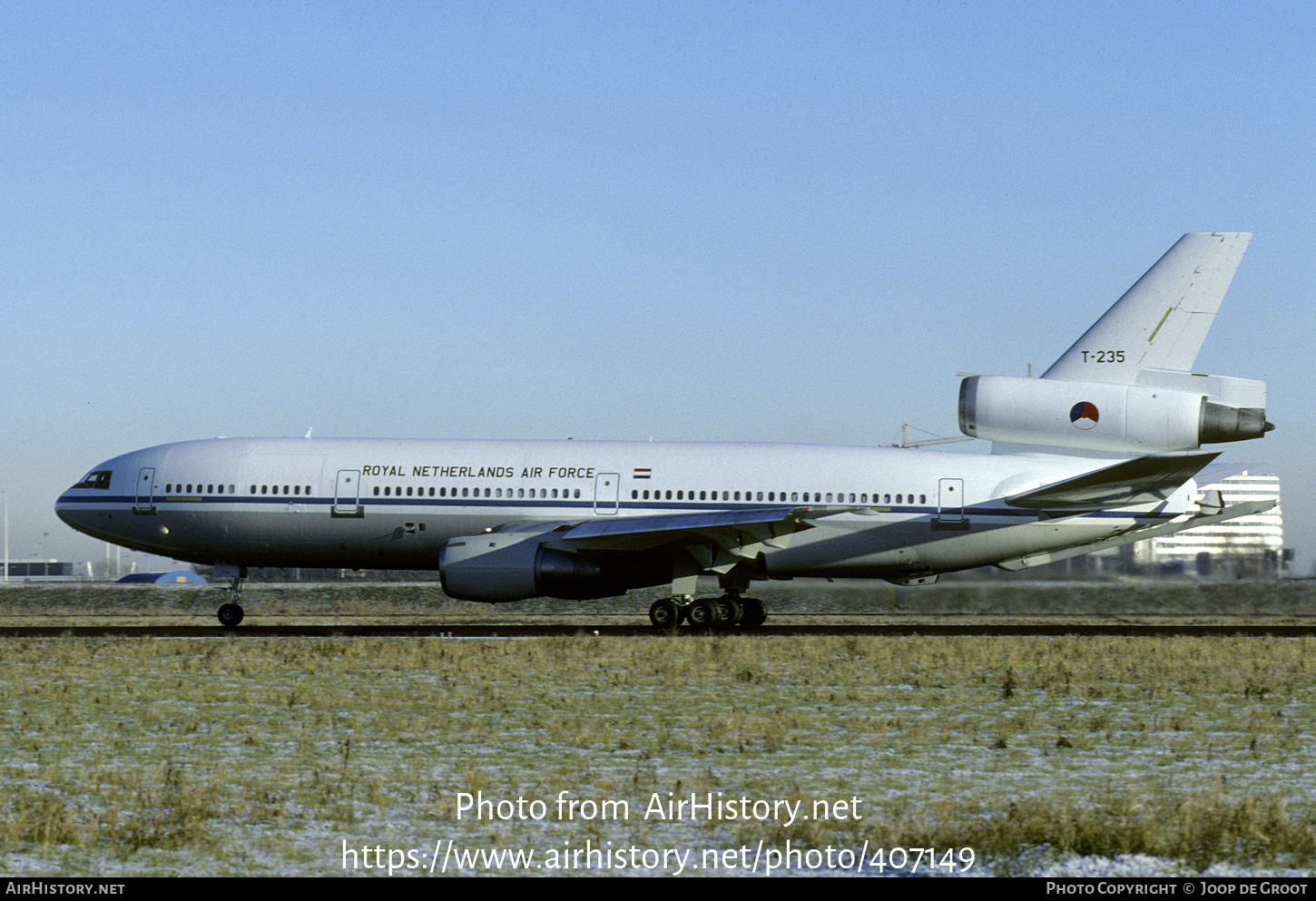 Aircraft Photo of T-235 | McDonnell Douglas KDC-10-30CF | Netherlands - Air Force | AirHistory.net #407149