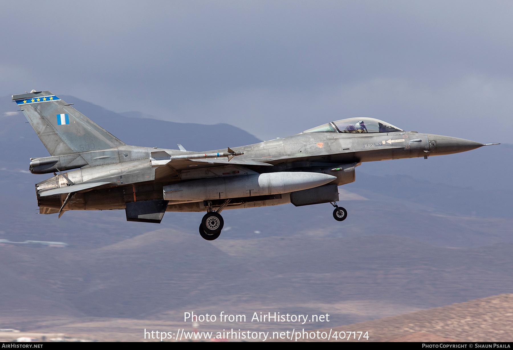 Aircraft Photo of 500 | General Dynamics F-16C Fighting Falcon | Greece - Air Force | AirHistory.net #407174