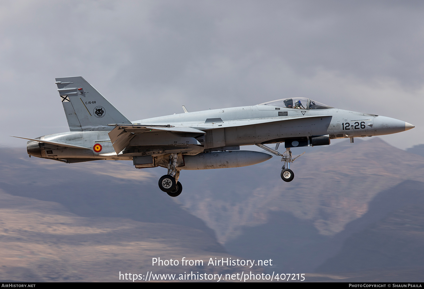 Aircraft Photo of C.15-68 | McDonnell Douglas EF-18M Hornet | Spain - Air Force | AirHistory.net #407215