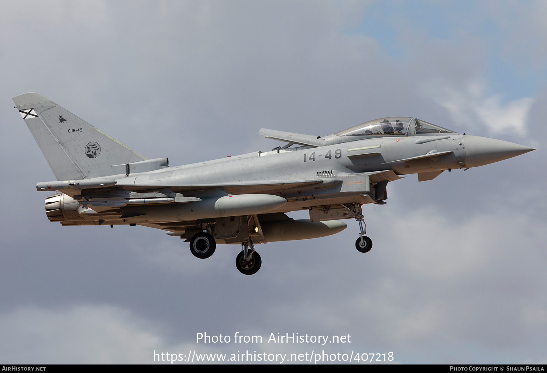 Aircraft Photo of C.16-49 | Eurofighter EF-2000 Typhoon | Spain - Air Force | AirHistory.net #407218