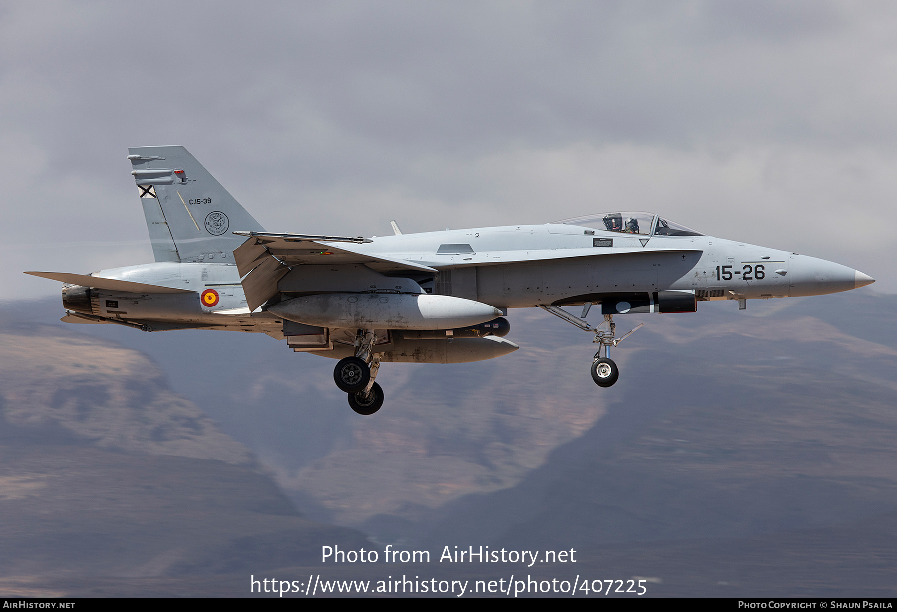 Aircraft Photo of C.15-39 | McDonnell Douglas EF-18A Hornet | Spain - Air Force | AirHistory.net #407225