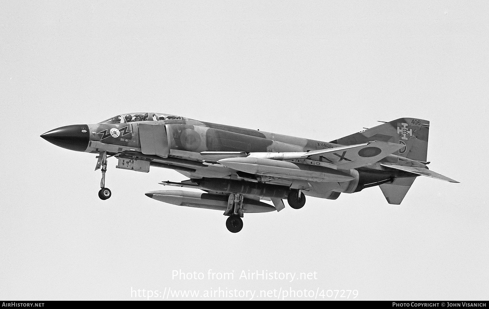 Aircraft Photo of XV406 | McDonnell Douglas F-4M Phantom FGR2 | UK - Air Force | AirHistory.net #407279