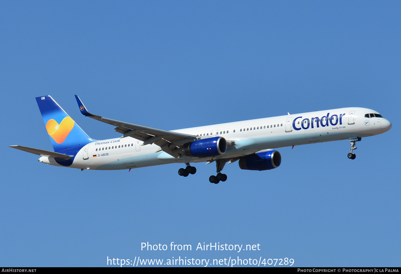 Aircraft Photo of D-ABOB | Boeing 757-330 | Condor Flugdienst | AirHistory.net #407289