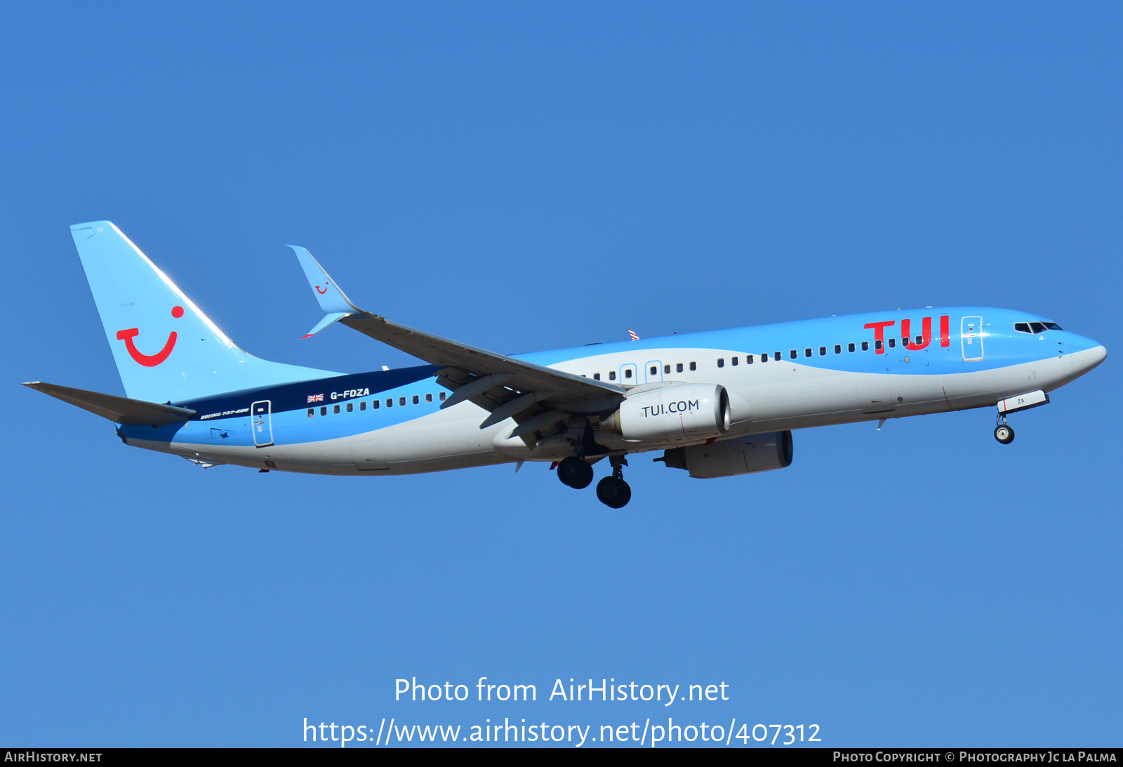 Aircraft Photo of G-FDZA | Boeing 737-8K5 | TUI | AirHistory.net #407312