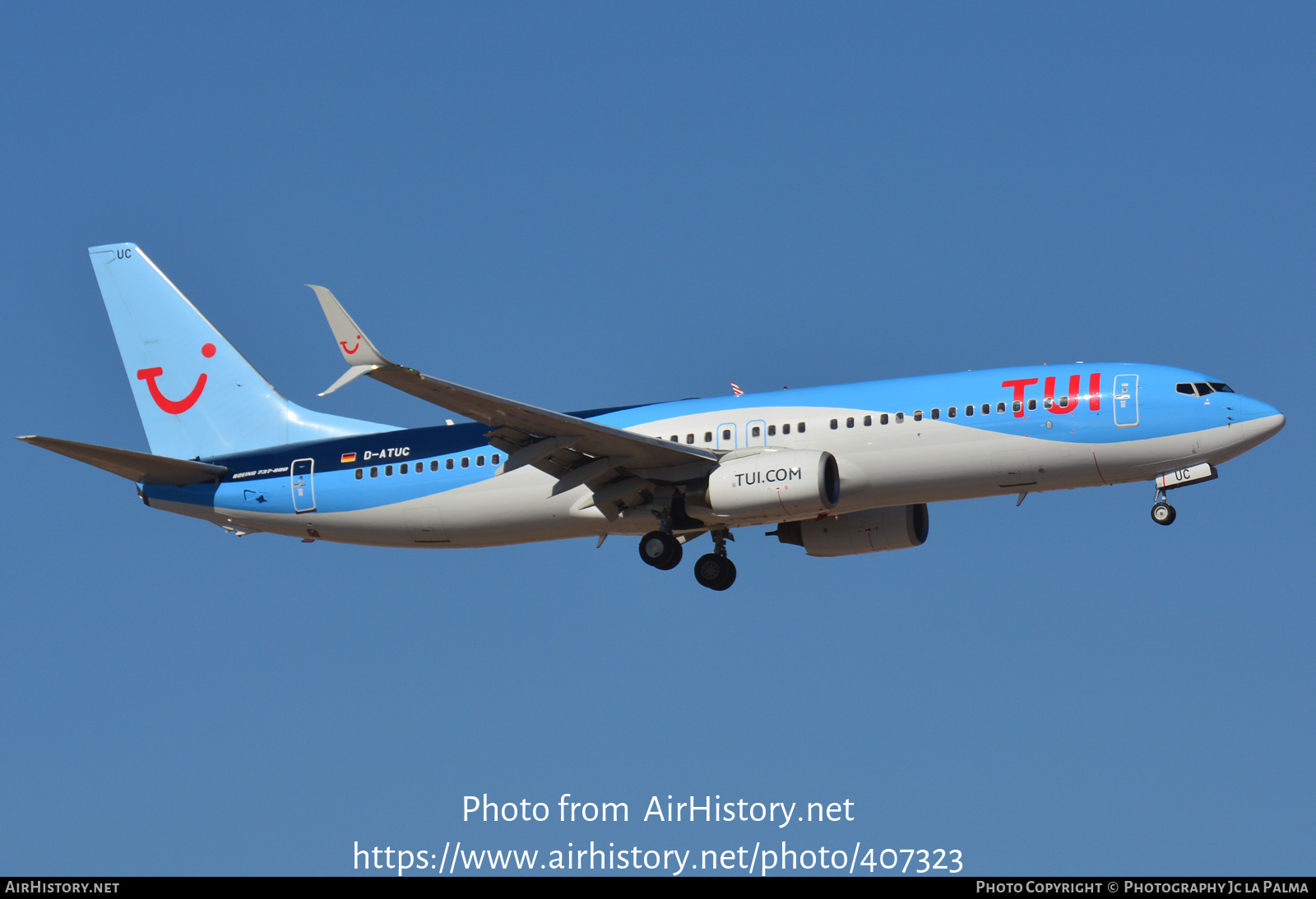 Aircraft Photo of D-ATUC | Boeing 737-8K5 | TUI | AirHistory.net #407323