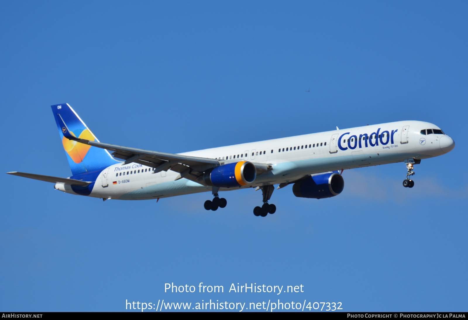 Aircraft Photo of D-ABOM | Boeing 757-330 | Condor Flugdienst | AirHistory.net #407332