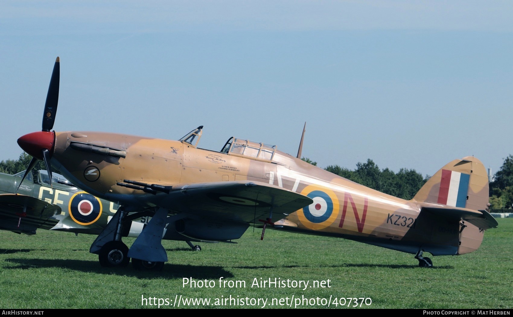 Aircraft Photo of OO-HUR / KZ321 | Hawker Hurricane Mk4 | UK - Air Force | AirHistory.net #407370