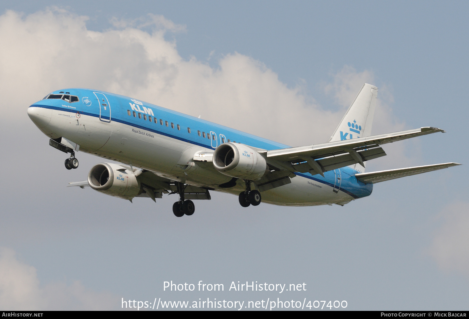 Aircraft Photo of PH-BDW | Boeing 737-406 | KLM - Royal Dutch Airlines | AirHistory.net #407400