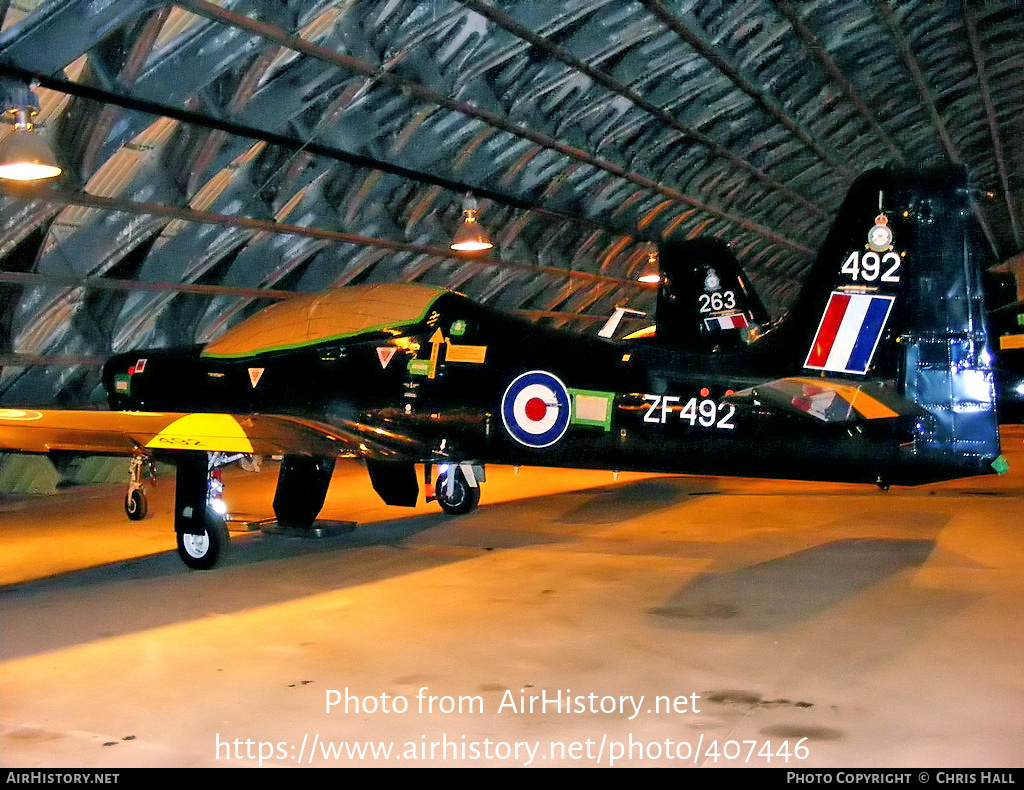 Aircraft Photo of ZF492 | Short S-312 Tucano T1 | UK - Air Force | AirHistory.net #407446