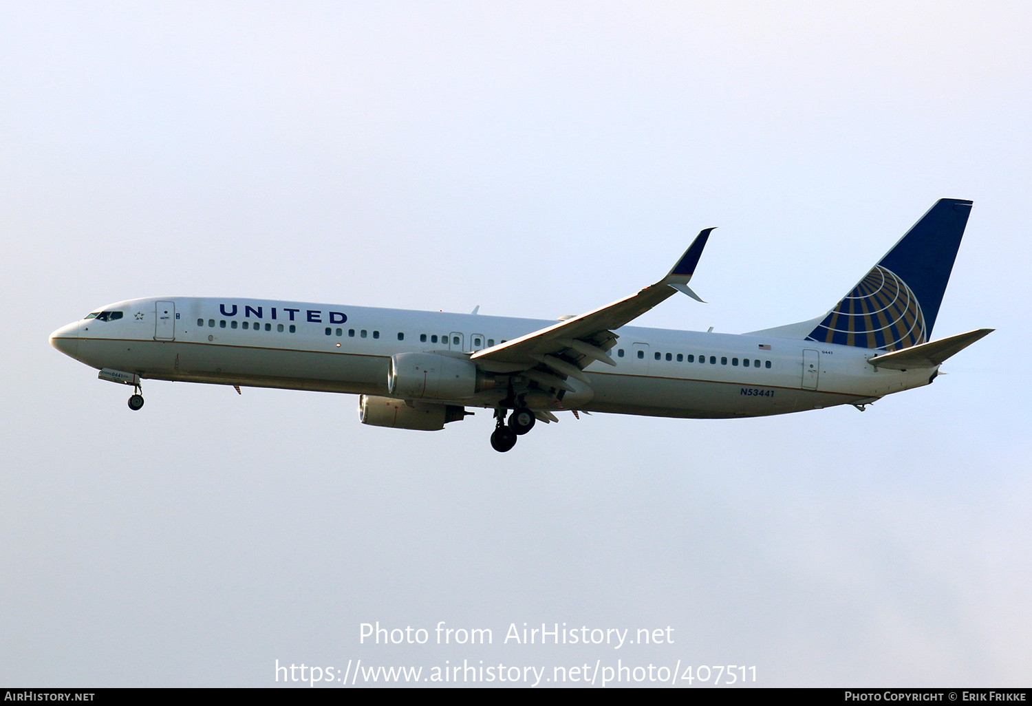 Aircraft Photo of N53441 | Boeing 737-924/ER | United Airlines | AirHistory.net #407511