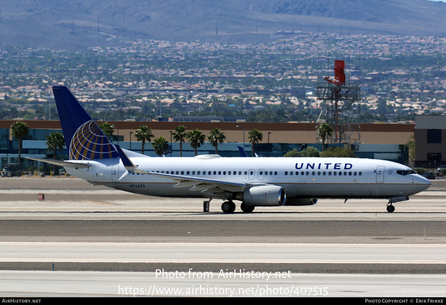 Aircraft Photo of N76522 | Boeing 737-824 | United Airlines | AirHistory.net #407515