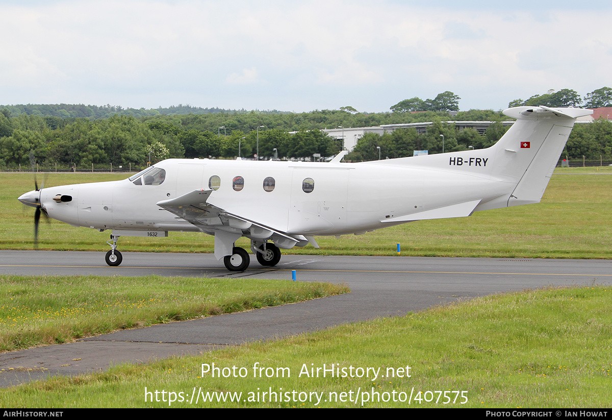 Aircraft Photo of HB-FRY | Pilatus PC-12NG (PC-12/47E) | AirHistory.net #407575