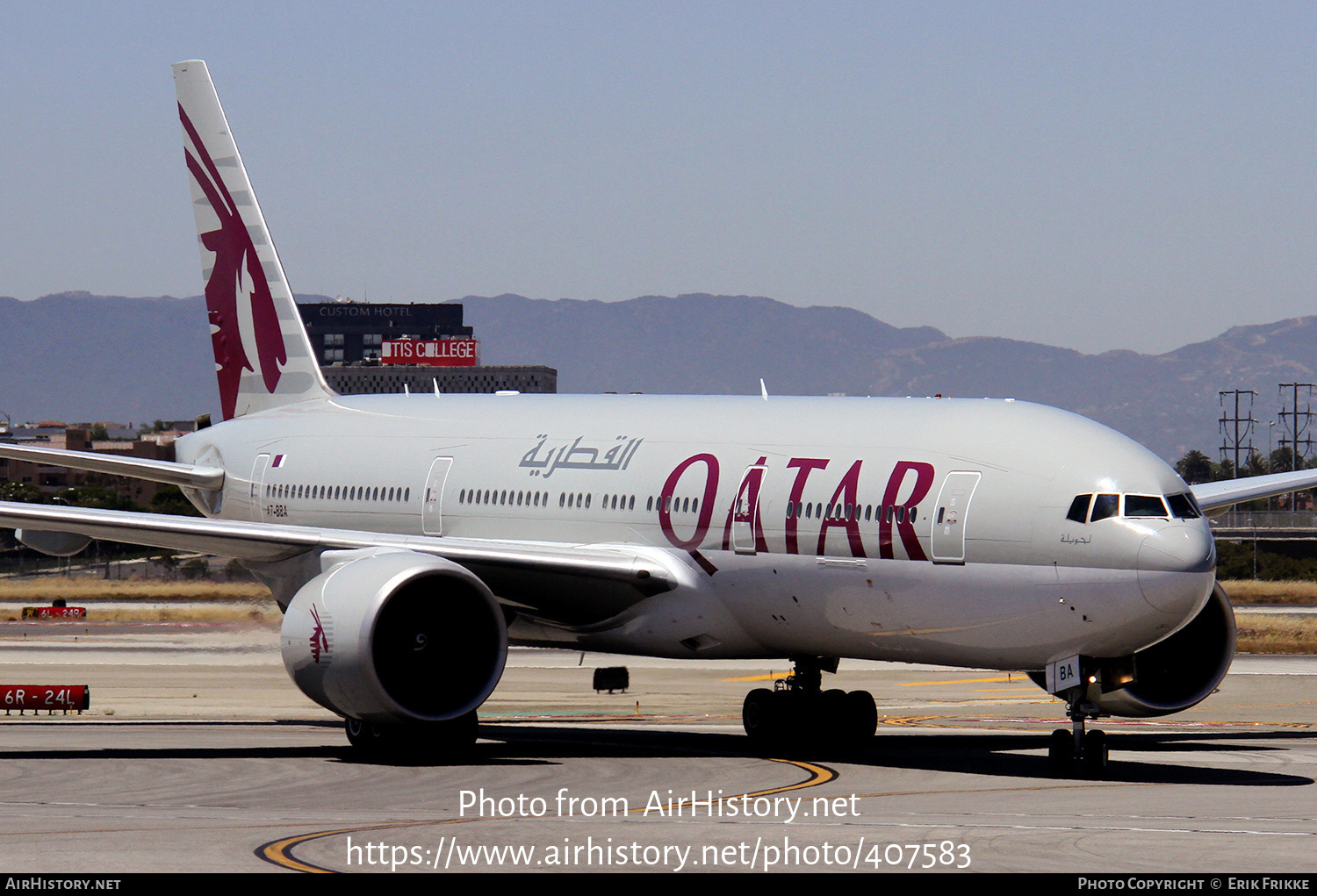 Aircraft Photo of A7-BBA | Boeing 777-2DZ/LR | Qatar Airways | AirHistory.net #407583