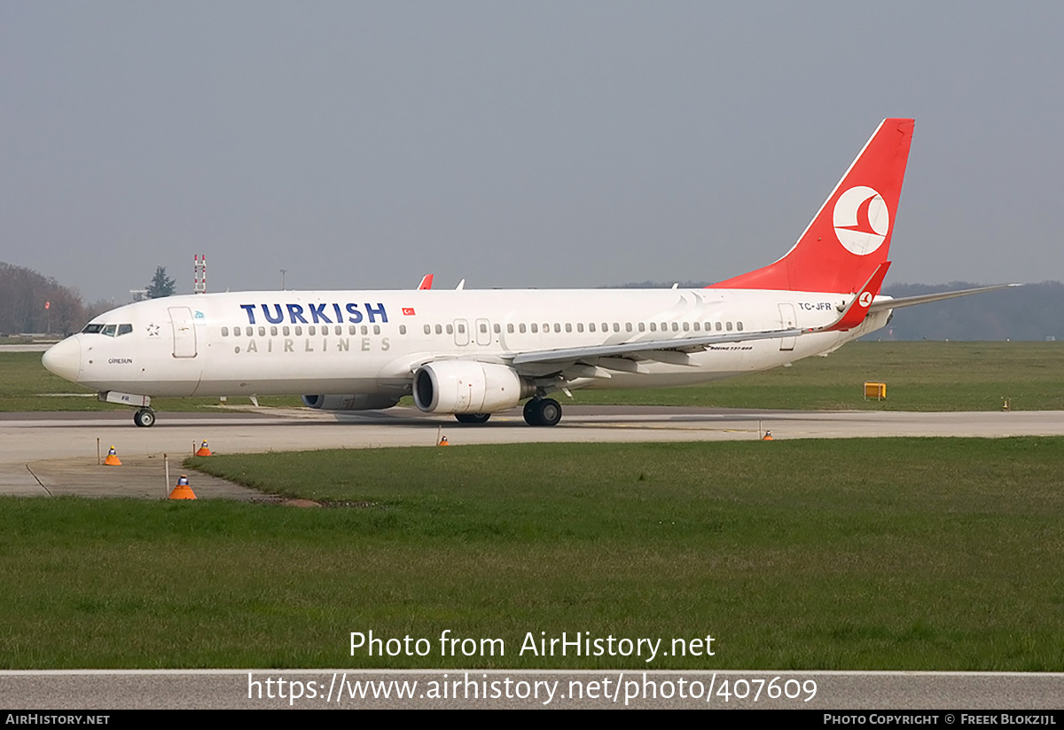 Aircraft Photo of TC-JFR | Boeing 737-8F2 | Turkish Airlines | AirHistory.net #407609