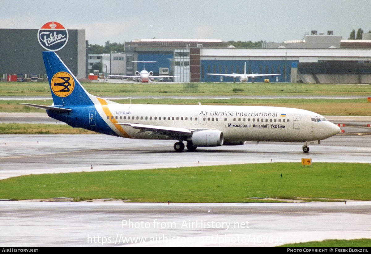 Aircraft Photo of UR-GAB | Boeing 737-4Y0 | Ukraine International Airlines | AirHistory.net #407635